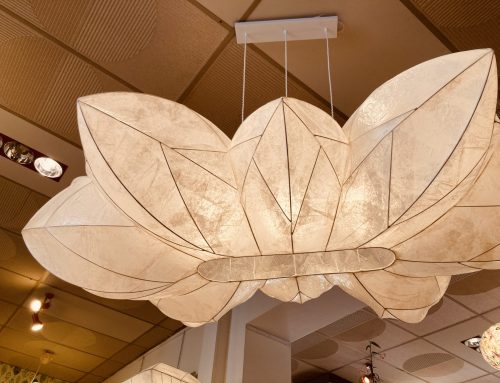 Luminaire à suspendre en papier étoilée